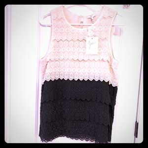 NWT Joie Silk Two Tone Lucette Sleeveless top - S